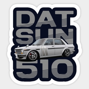 Drive The Classic Car - Datsun 510 (Grey) Sticker